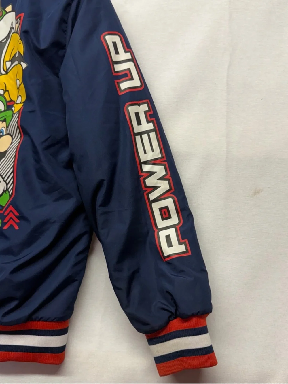 Nintendo Super Mario Admiral Navy‎ Jacket with Red Trim